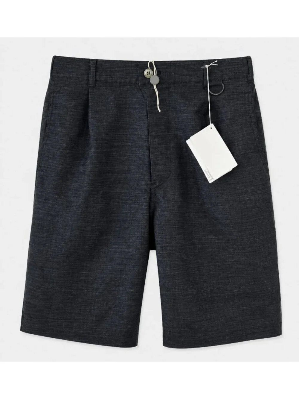 Julien David Men's Black Size 28 Wool Blend Short Bermuda NEW